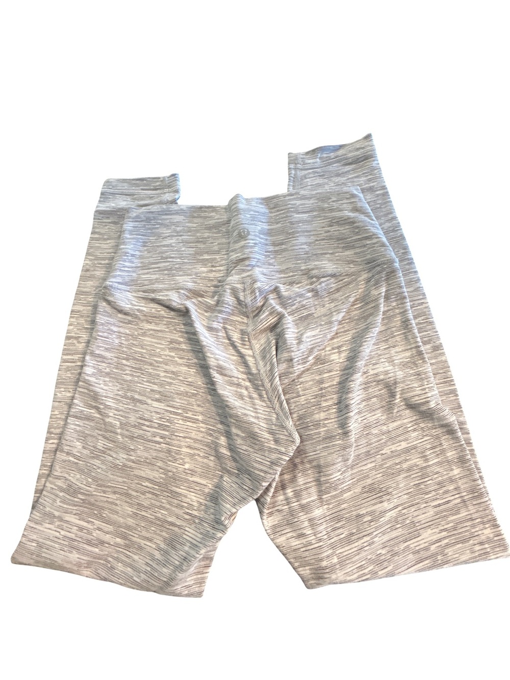Lululemon High-Rise Leggings Gray White Space Dye SpaceDye Size 6 Athleisure